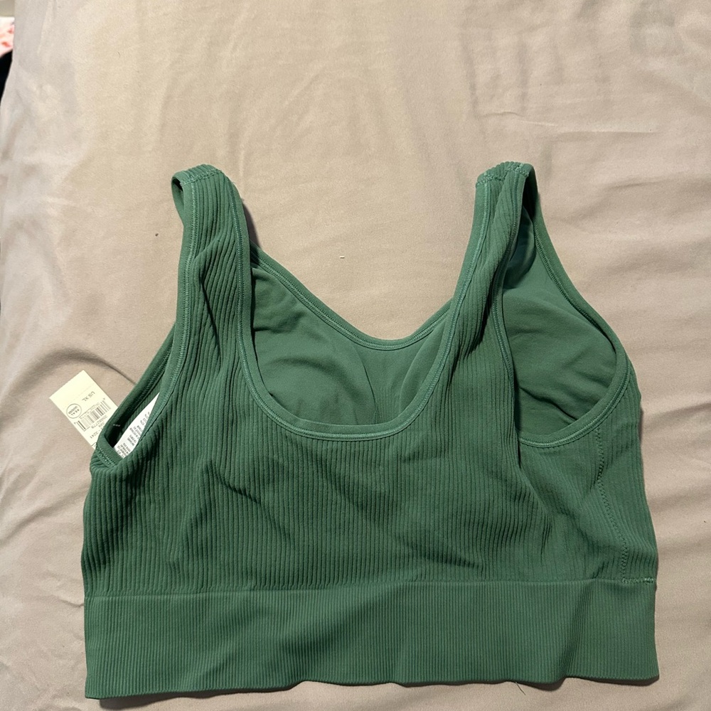 NWT Aerie Women's Ribbed Green Bralette - Picture 6 of 6